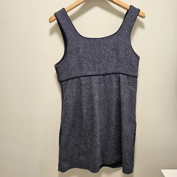 Wilfred Blue and Gray Herringbone Dress - Picture 2 of 9